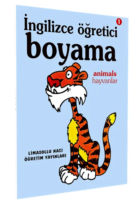 İngilizce Öğretici Boyama Kitabı - Animals / Hayvanlar