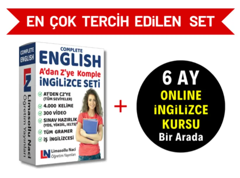 İngilizce Eğitim Seti + Online İngilizce Kursu